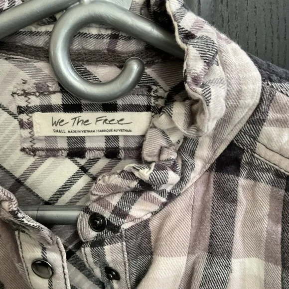 Free People Emily Plaid Cropped Shirt - Picture 2 of 4